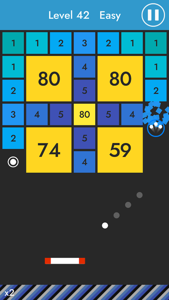 Bricks Breaker Gradation - Gameplay image of android game