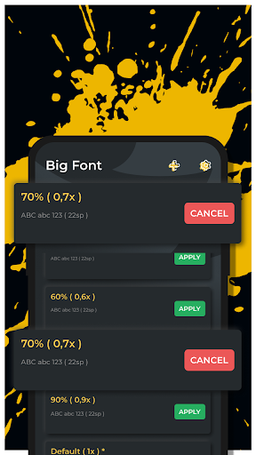 Big Font - Change Font Size - عکس برنامه موبایلی اندروید