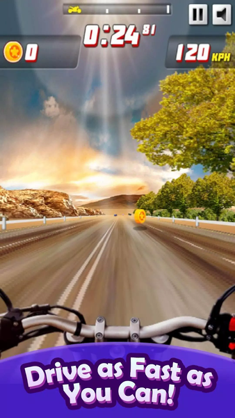 Moto Rush Racer - Gameplay image of android game