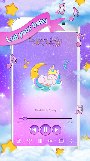 Unicorn Baby Lullaby Songs - عکس برنامه موبایلی اندروید