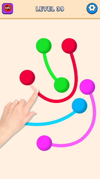 Connect Color Ball Puzzle Game - Gameplay image of android game