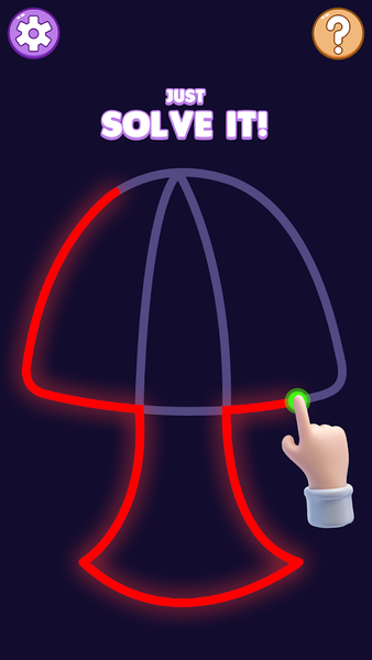 Just Draw the Line Drawing - Gameplay image of android game