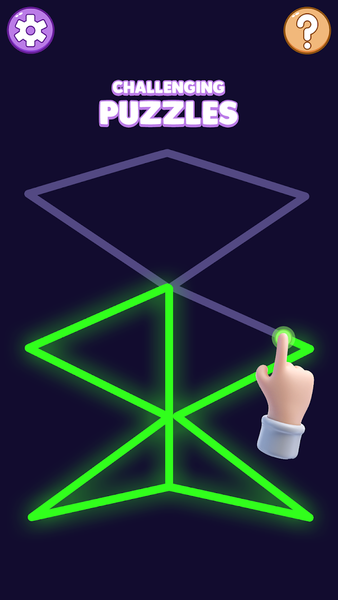 Just Draw the Line Drawing - Gameplay image of android game