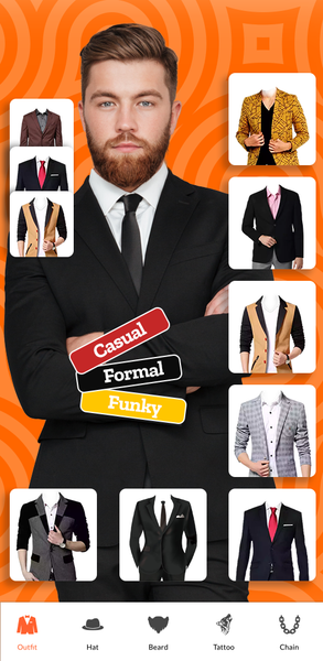 Cool Man: Jacket & Beard - Image screenshot of android app