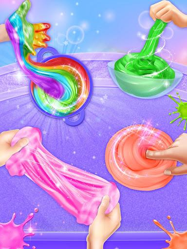 Unicorn Rainbow slime maker - Gameplay image of android game