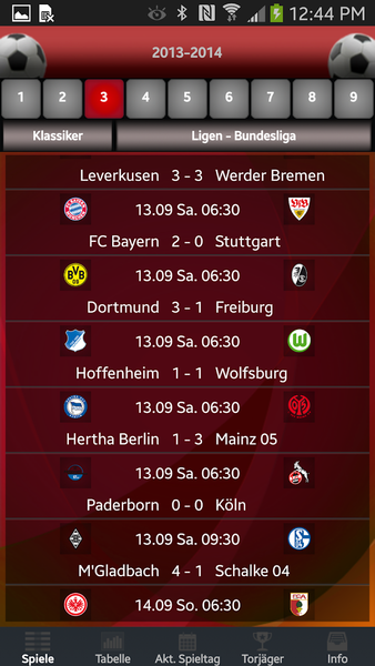 Bundesliga Fussball - Image screenshot of android app