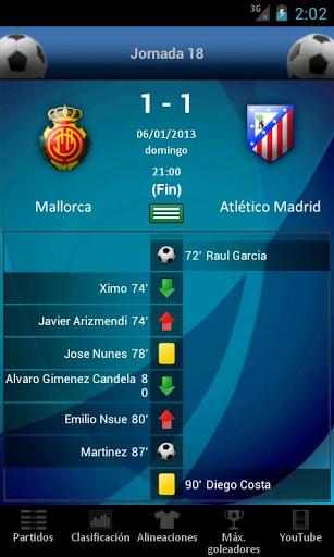 Fútbol - La Liga - Image screenshot of android app