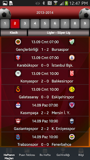 Futbol - Süper Lig - Image screenshot of android app