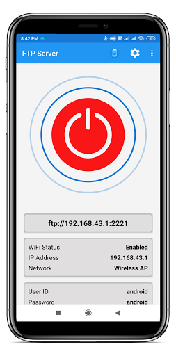 FTP Server - Image screenshot of android app