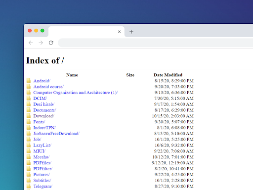 FTP Server - Image screenshot of android app