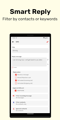 Auto Text - Schedule Messages - عکس برنامه موبایلی اندروید