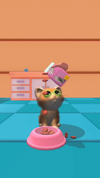 Caring Cat 3D - Gameplay image of android game