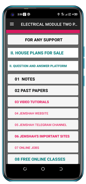 Electrical Module2 Past Papers - Image screenshot of android app