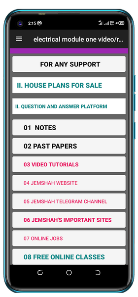 Electrical Module 1Past Papers - Image screenshot of android app