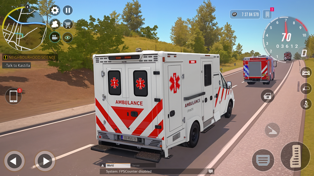Ambulance Rescue Rush Sim - Gameplay image of android game