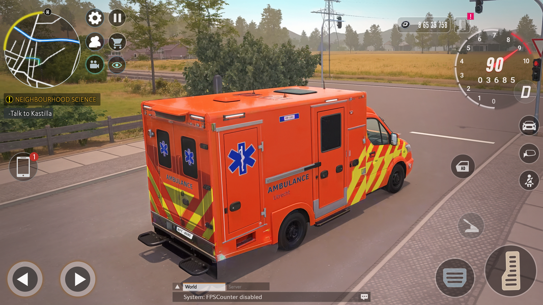 Ambulance Rescue Rush Sim - Gameplay image of android game