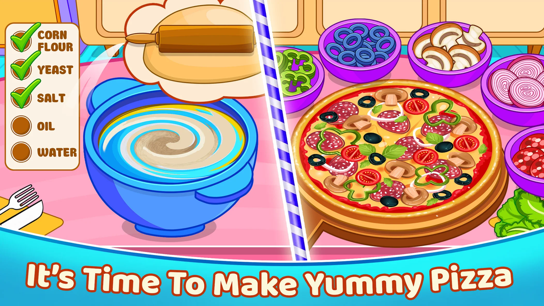 Pizza Maker Cooking Girls Game - عکس بازی موبایلی اندروید