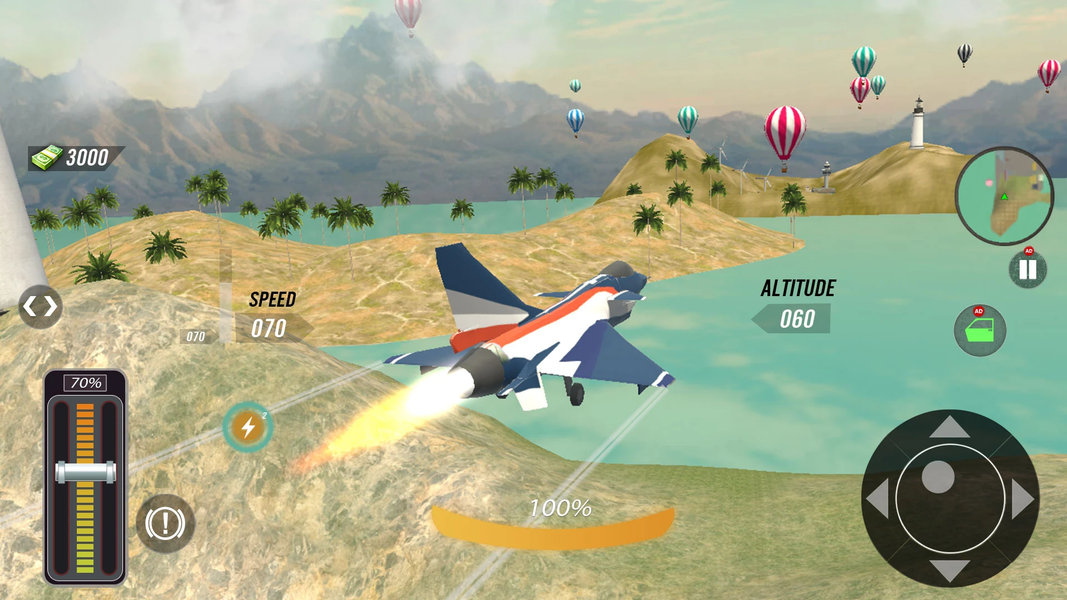 Plane Game ۳d Pilot Flight Sim - عکس بازی موبایلی اندروید