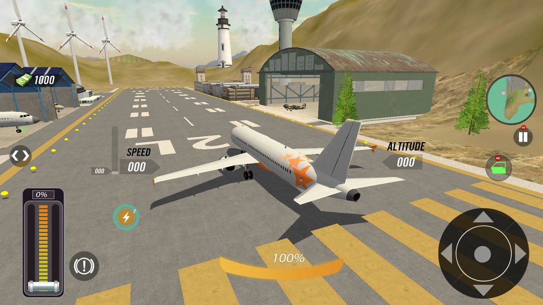 Plane Game ۳d Pilot Flight Sim - عکس بازی موبایلی اندروید