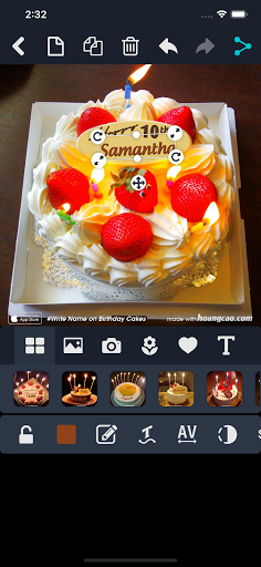Write Name on Birthday Cakes - عکس برنامه موبایلی اندروید