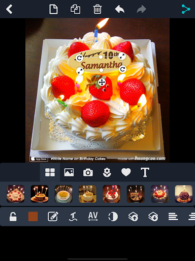 Write Name on Birthday Cakes - عکس برنامه موبایلی اندروید