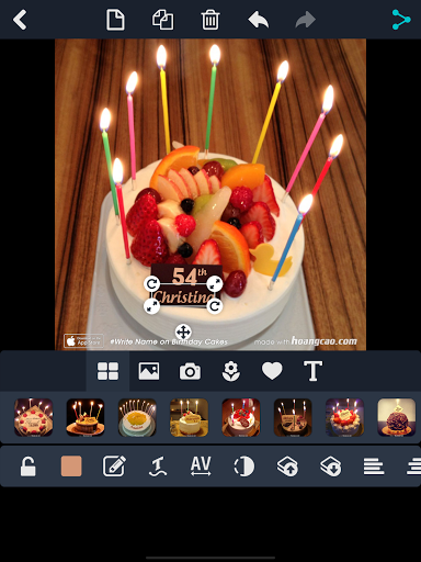 Write Name on Birthday Cakes - عکس برنامه موبایلی اندروید