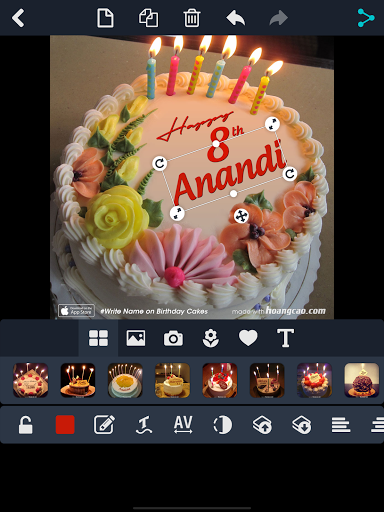 Write Name on Birthday Cakes - عکس برنامه موبایلی اندروید