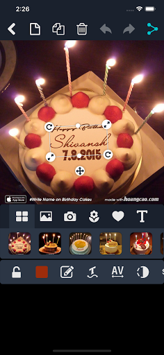 Write Name on Birthday Cakes - عکس برنامه موبایلی اندروید