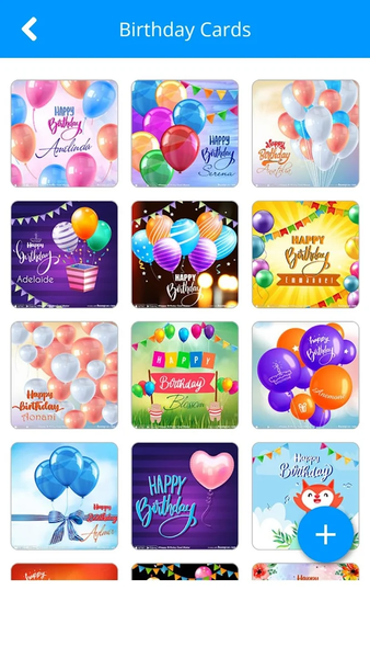Happy Birthday Card Maker - عکس برنامه موبایلی اندروید