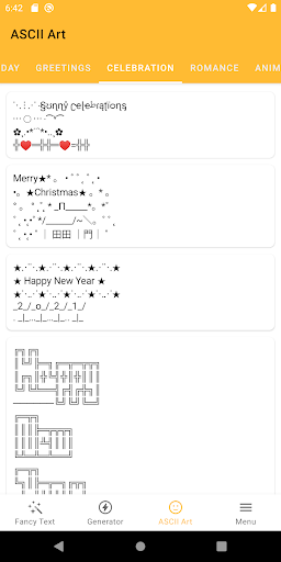 Fancy Text Symbols - Image screenshot of android app