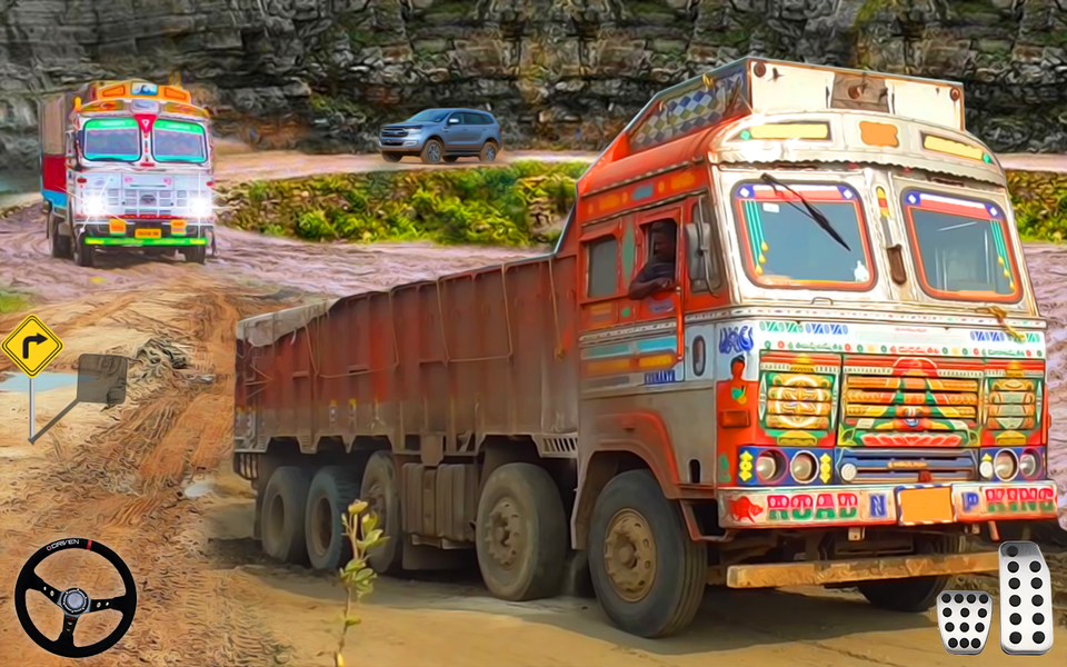 Offroad Dumper Truck 3D Games - Gameplay image of android game
