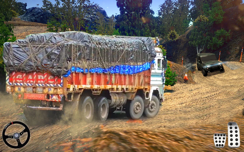 Offroad Dumper Truck 3D Games - Gameplay image of android game
