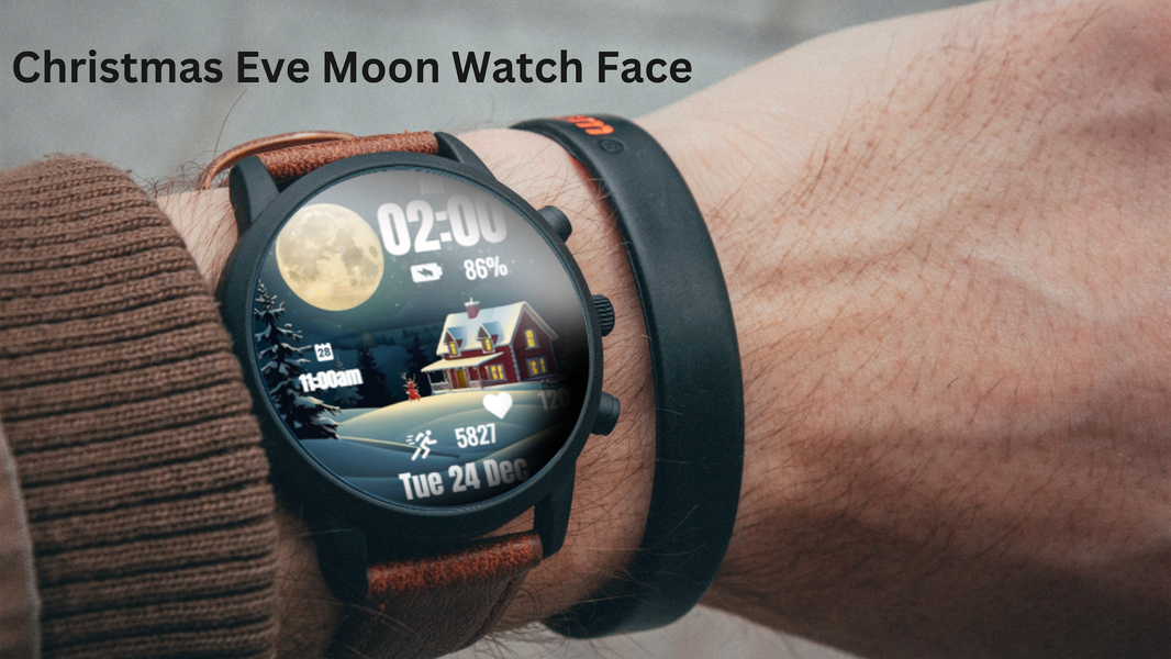 Christmas Eve Moon Watch Face - عکس برنامه موبایلی اندروید