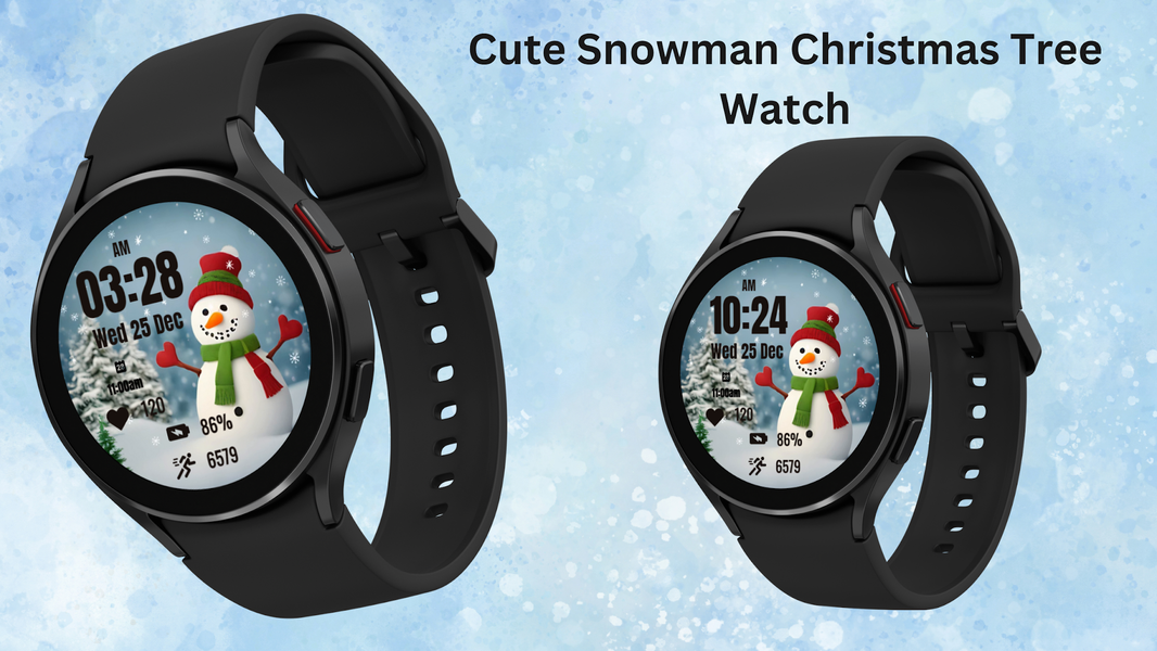 Cute Snowman Christmas Watch - عکس برنامه موبایلی اندروید