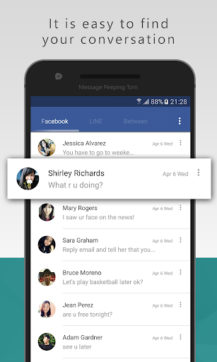 Message Peeping Tom - Image screenshot of android app