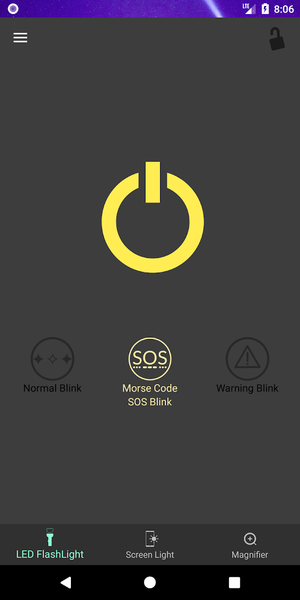 Super Flashlight - SOS Blink - Image screenshot of android app