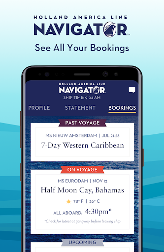 Holland America Line Navigator - Image screenshot of android app