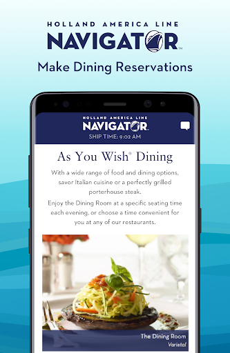 Holland America Line Navigator - Image screenshot of android app