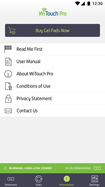 WiTouch Pro - Image screenshot of android app