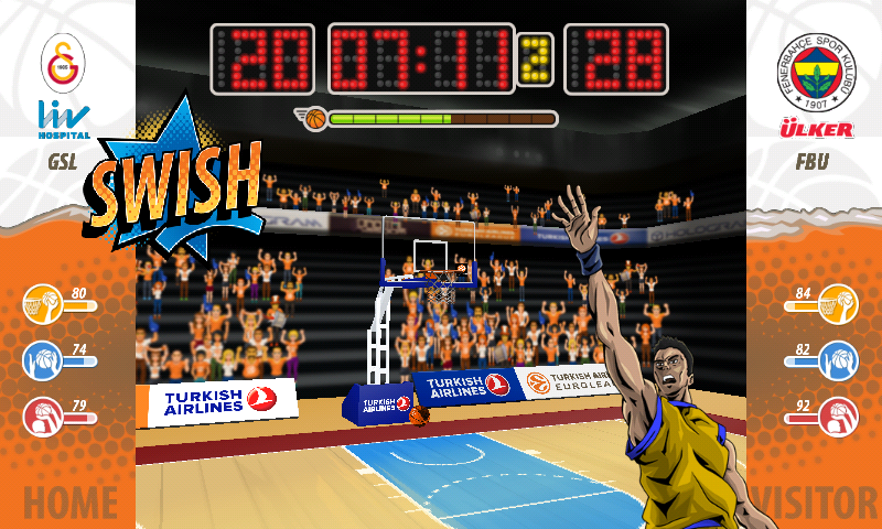 Turkish Airlines Euroleague - Gameplay image of android game