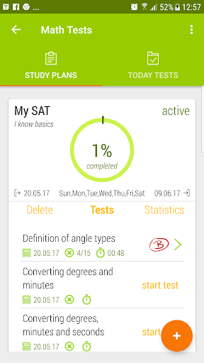 Math Tests: learn mathematics - Image screenshot of android app