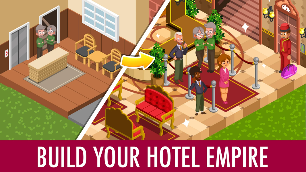 Hotel Tycoon Empire: Idle game - Image screenshot of android app