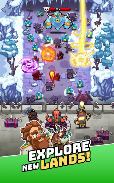 Wall Brawl - Tower Defense TD - Gameplay image of android game