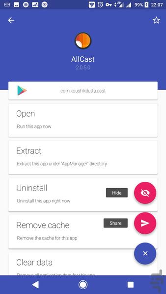 مدیریت پشرفته برنامه ها - عکس برنامه موبایلی اندروید
