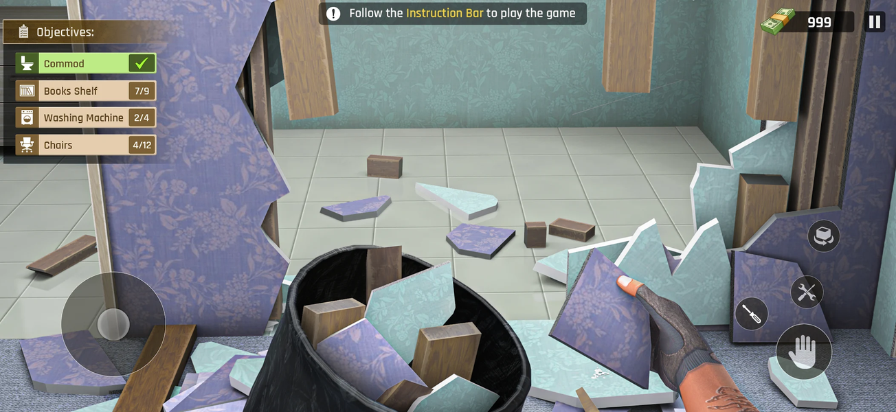 Deconstruction Home Flip Game - Gameplay image of android game