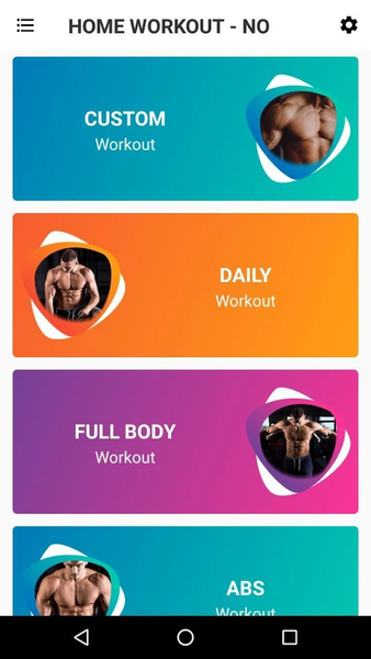 Home workout - no equipment - Image screenshot of android app