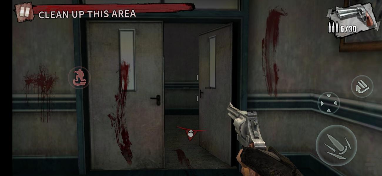 (منطقه زامبی)تفنگ بازی - Gameplay image of android game