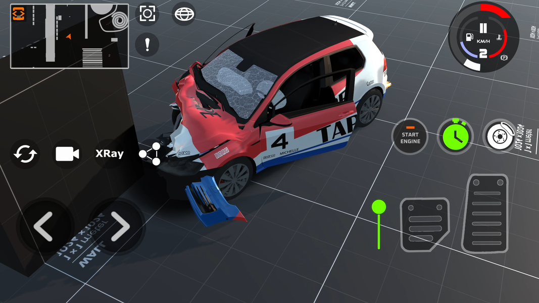 DriveCSX Car Crash Simulator - Gameplay image of android game