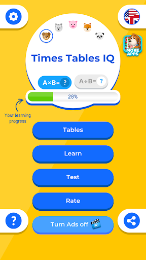 Multiplication / Times Tables - Image screenshot of android app
