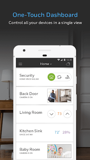 Resideo - Smart Home - Image screenshot of android app